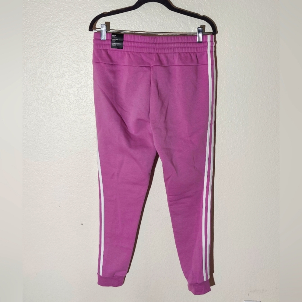 Adidas Slim Fit Purple/Pink Cotton Blend Tapered Leg Jogger Pant WM Size M NWT - Picture 2 of 13